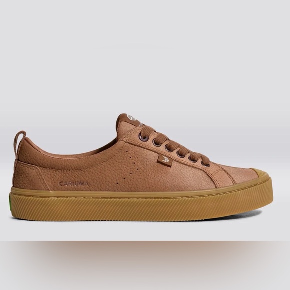 Cariuma Shoes - Cariuma OCA Low Gum Sienna Brown Premium Leather Sneaker Size 9 New in Box